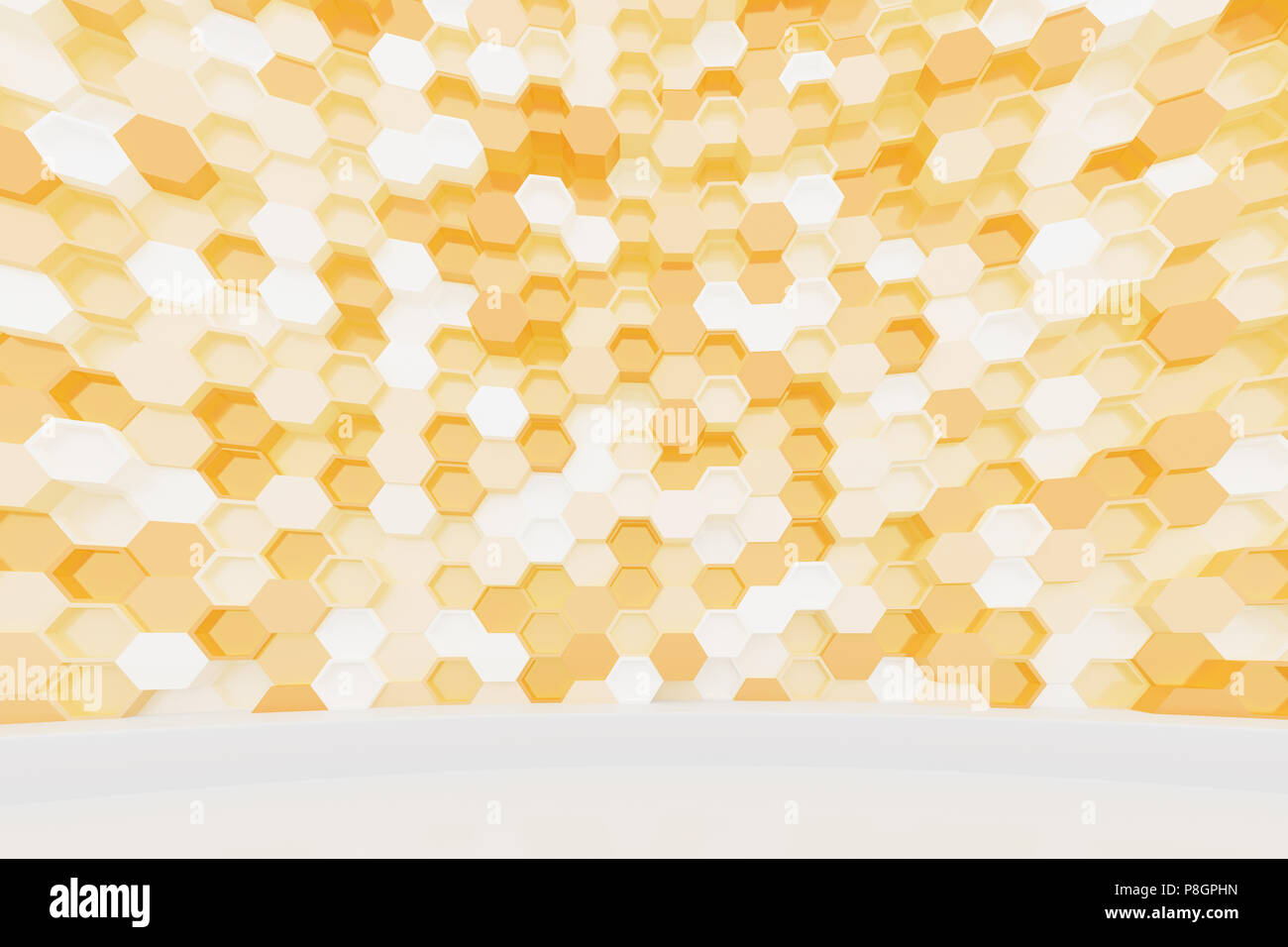 Abstrakte Innere. 3D-Rendering Stockfoto