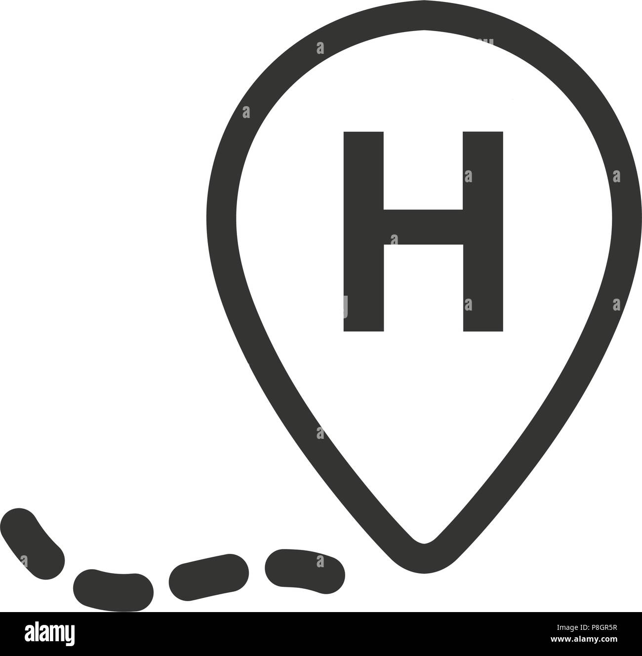 Symbol für das Krankenhaus Stock Vektor