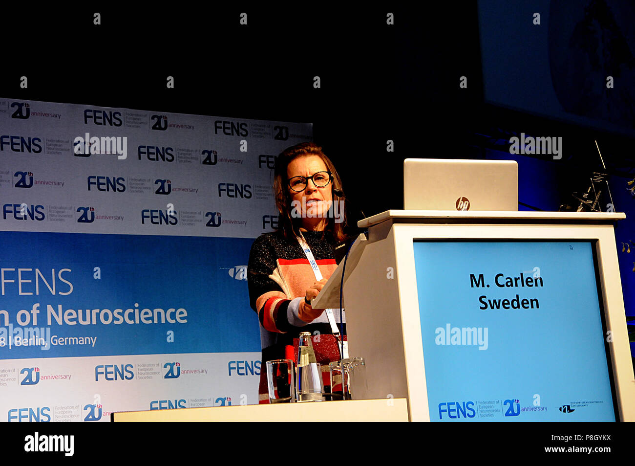 BERLIN/Deutschland/Deutschland/11. Juli 2018 Schwedische dellegate Frau M. Aus Schweden bei lst dy Der 11 das Forum von Nrurocience in Berlin Deutschland Xarlen. . (Foto. Franz Joseph Dean/Deanpictures. Credit: Francis Joseph Dean/Deanpictures/Alamy leben Nachrichten Stockfoto