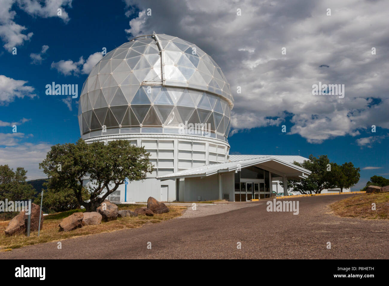 McDonald Observatory in die Davis Mountains im Südwesten von Texas. Stockfoto