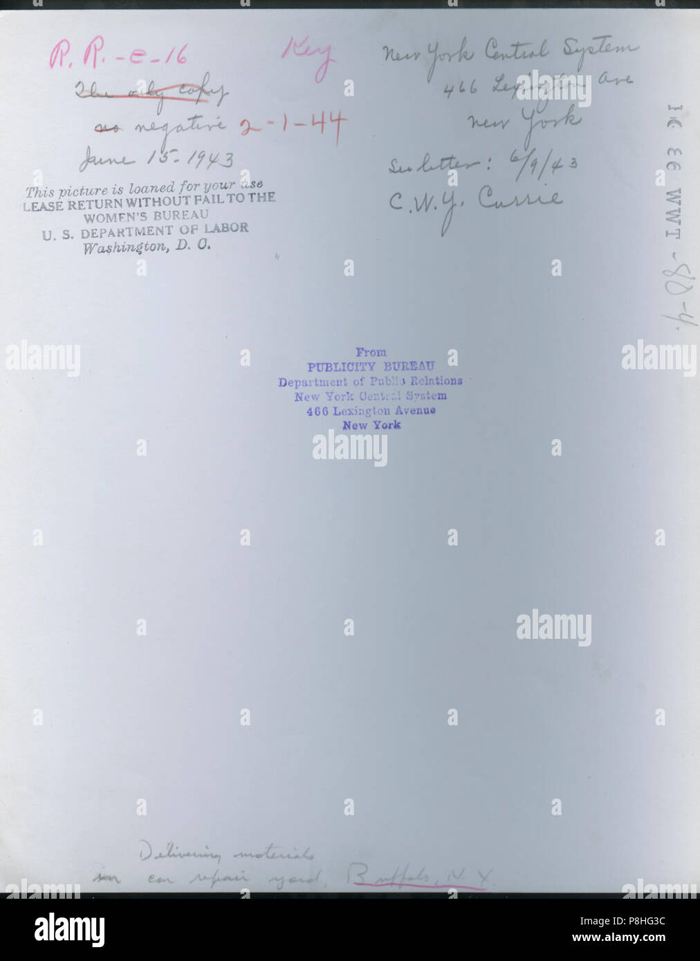 86 - WWT -80-4, zurück. Stockfoto