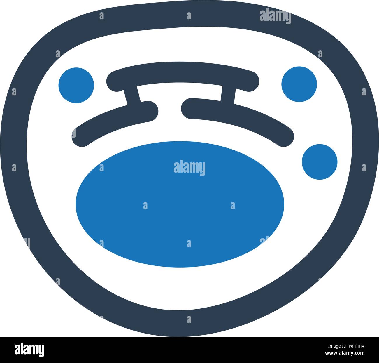 Menschliche Zelle Symbol Stock Vektor