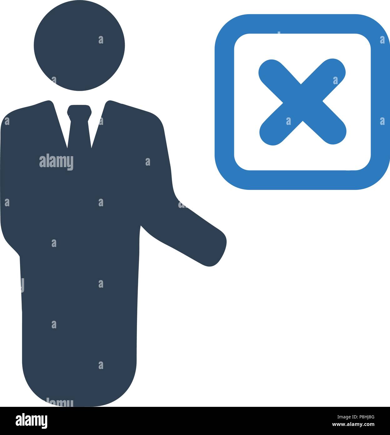 Mitarbeiter entfernen Symbol Stock Vektor