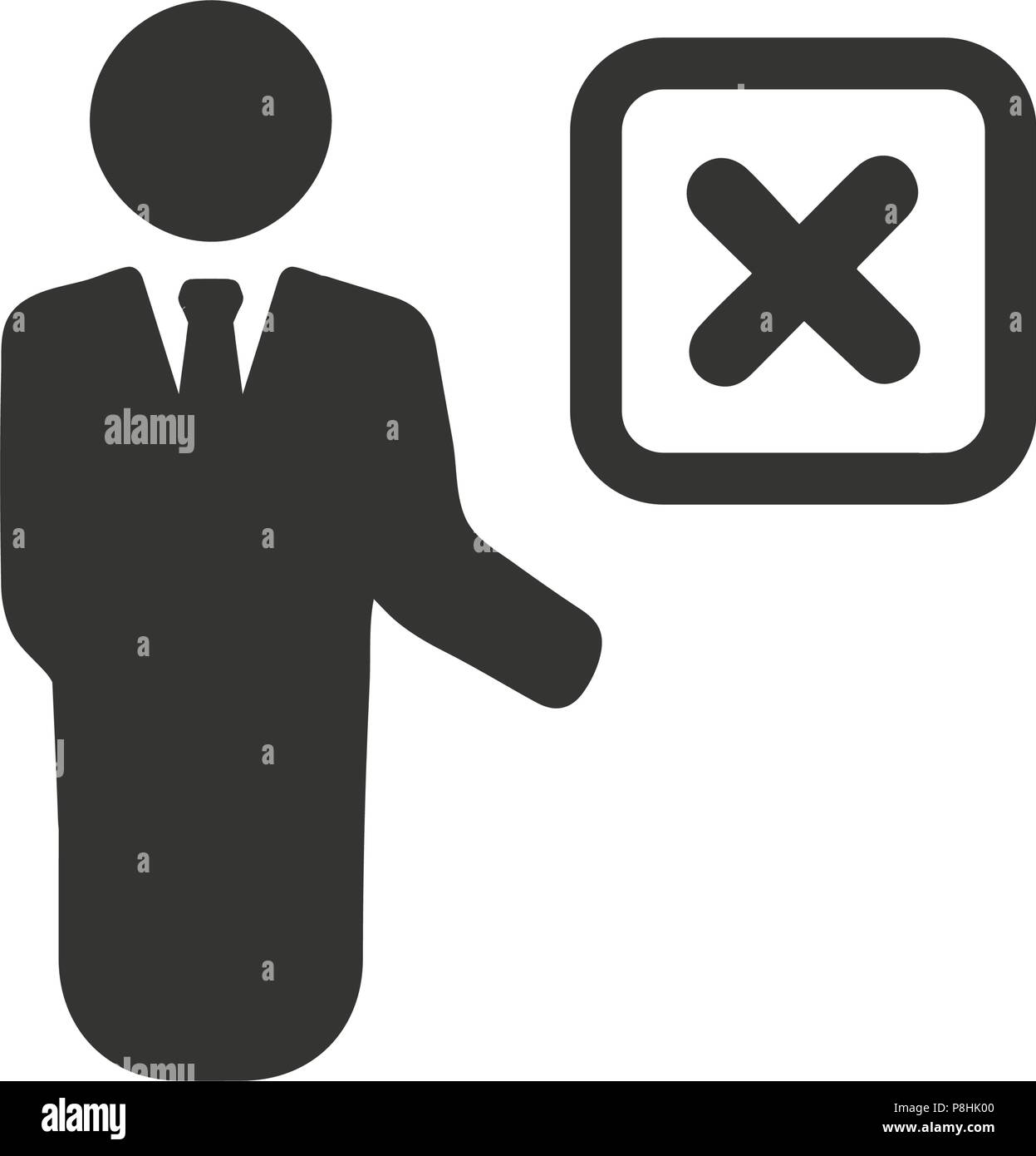 Mitarbeiter entfernen Symbol Stock Vektor