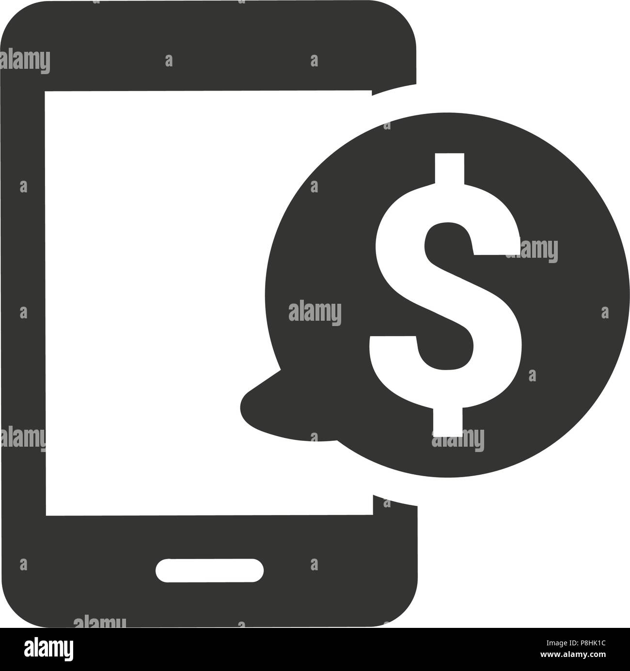 Mobile-Banking-Symbol Stock Vektor