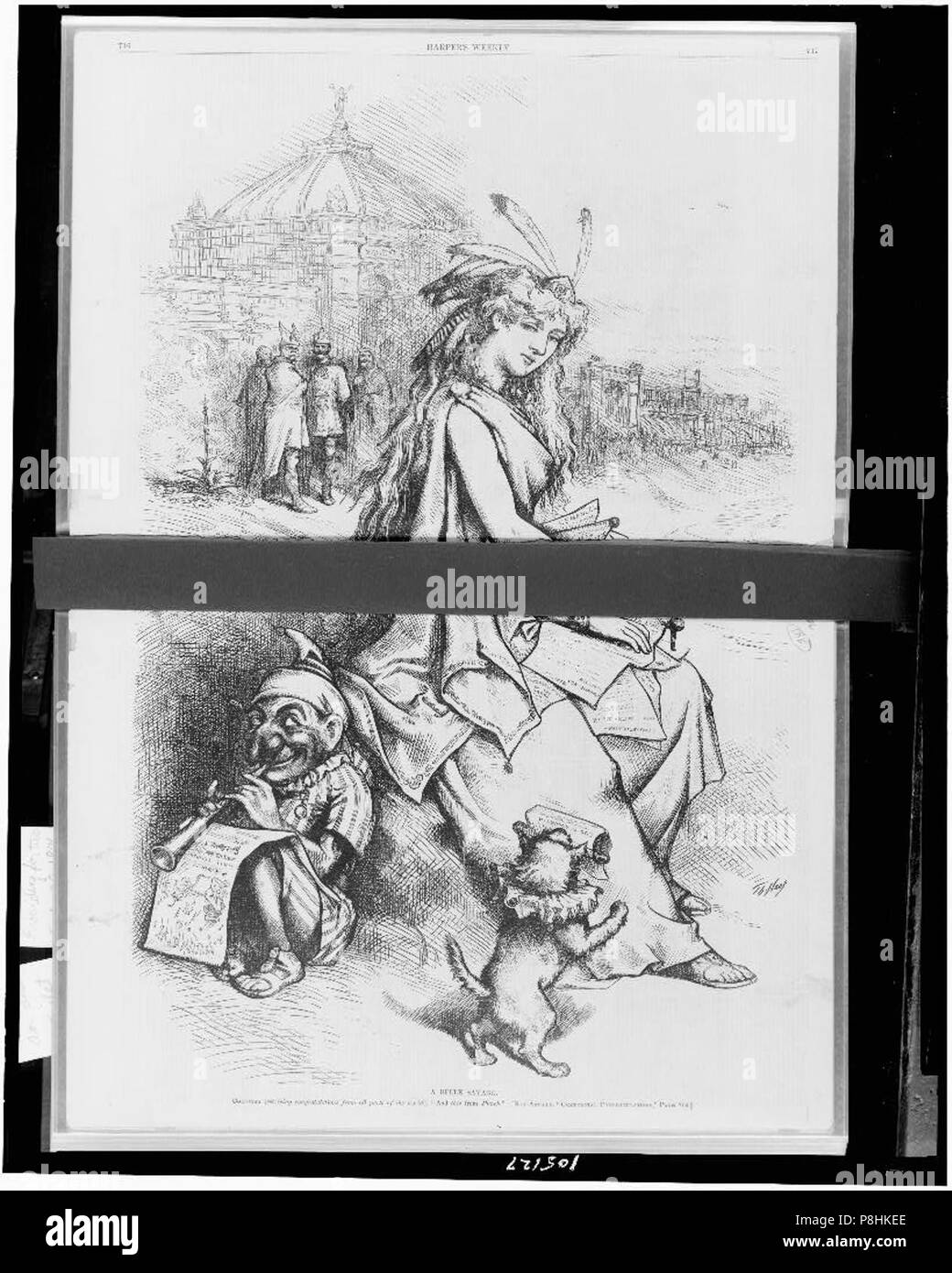 Belle Savage, Columbia (die Glückwünsche aus allen Teilen der Welt) - Th. Nast. Stockfoto