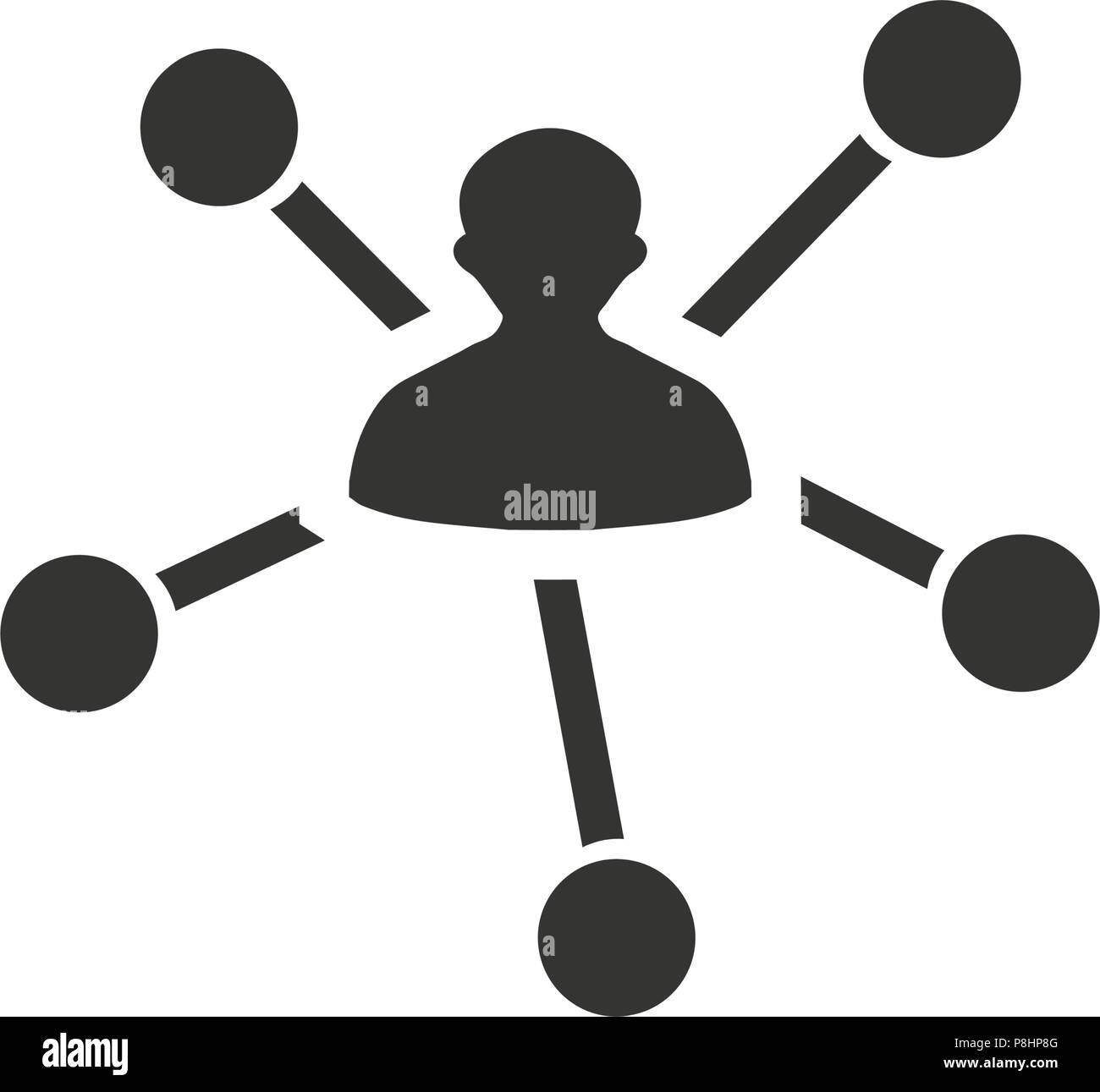 Marketing Entscheidung Symbol Stock Vektor