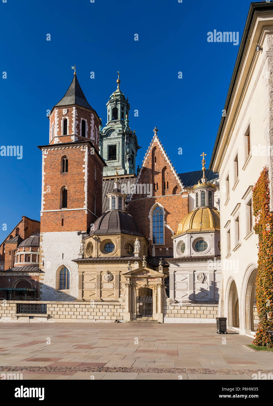 Royal Archcathedral Basilika des heiligen Stanislaus und Wenzel auf dem Wawel-hügel Stockfoto