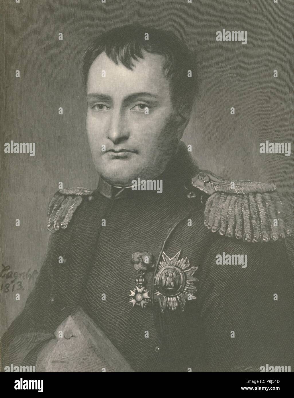 "Napoleon im Jahr 1813", (1896). Ich Napoleon Bonaparte (1769-1821), Kaiser der Franzosen von 1804. Napoleon genossen einen kometenhaften Aufstieg durch die Reihen der F Stockfoto