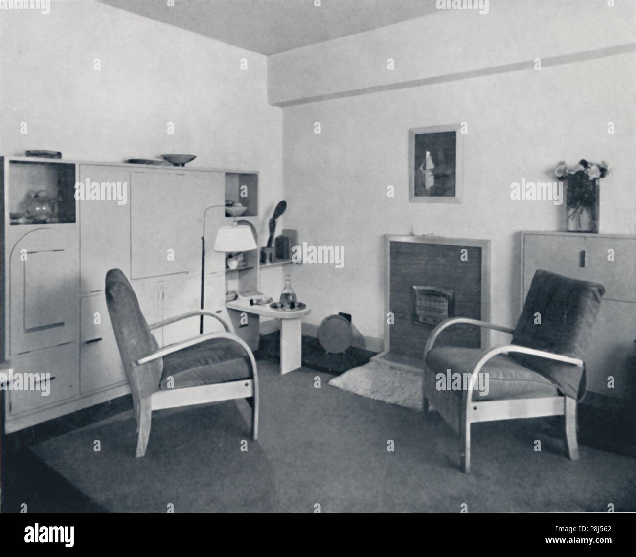 "Rowley Galerie der dekorativen Kunst Ag - kombinierten Ess- Wohnzimmer geschlossen", 1939. Von dekorativen Kunst 1939 - Das Studio Jahr Buch, herausgegeben von C.G. Ho Stockfoto