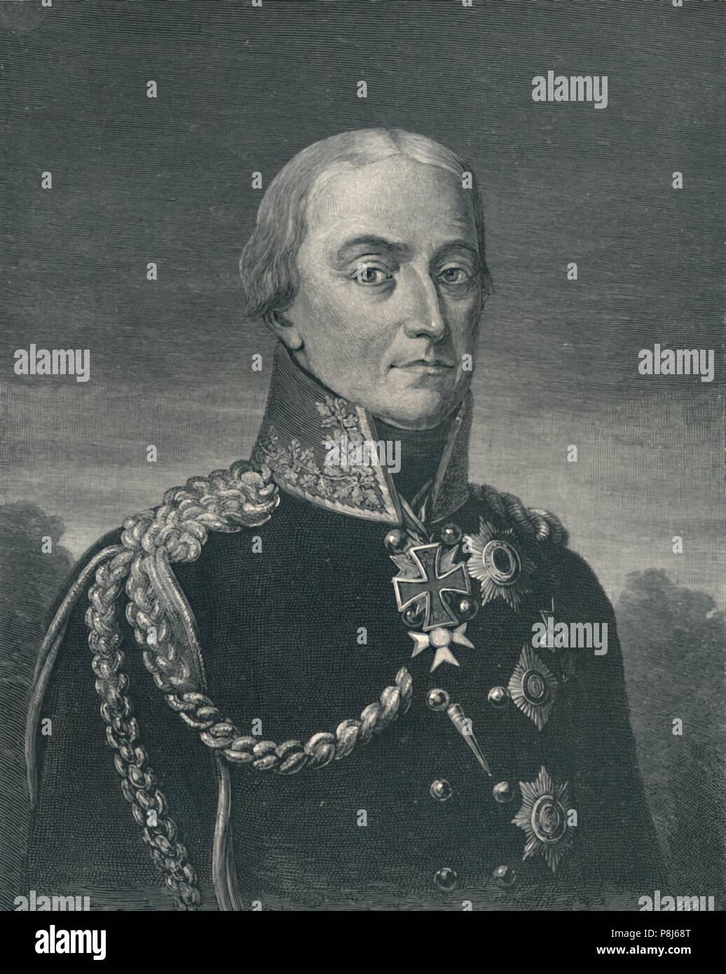 "Friedrich Wilhelm von Bülow', c 1810 (1896). Artist: T Johnson. Stockfoto