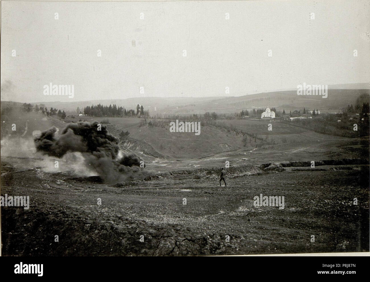 . 545 Sturmtruppe Uebung in Uszkowice 1917. (BildID) 15543451 Stockfoto