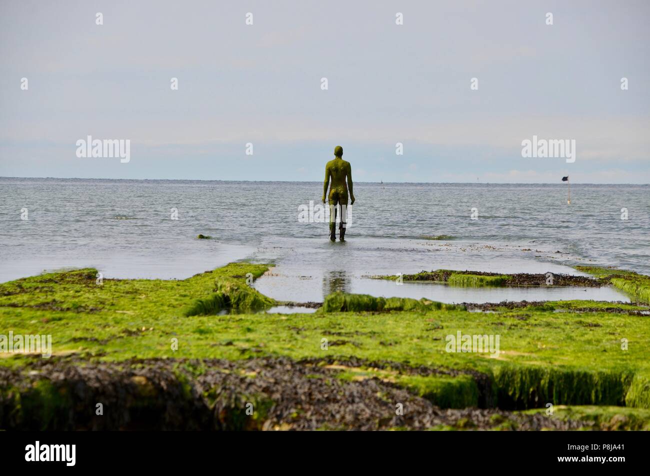 Anthony gormley ein anderes Mal Statue in Margate Turner Contemporary Art Gallery kent UK Stockfoto