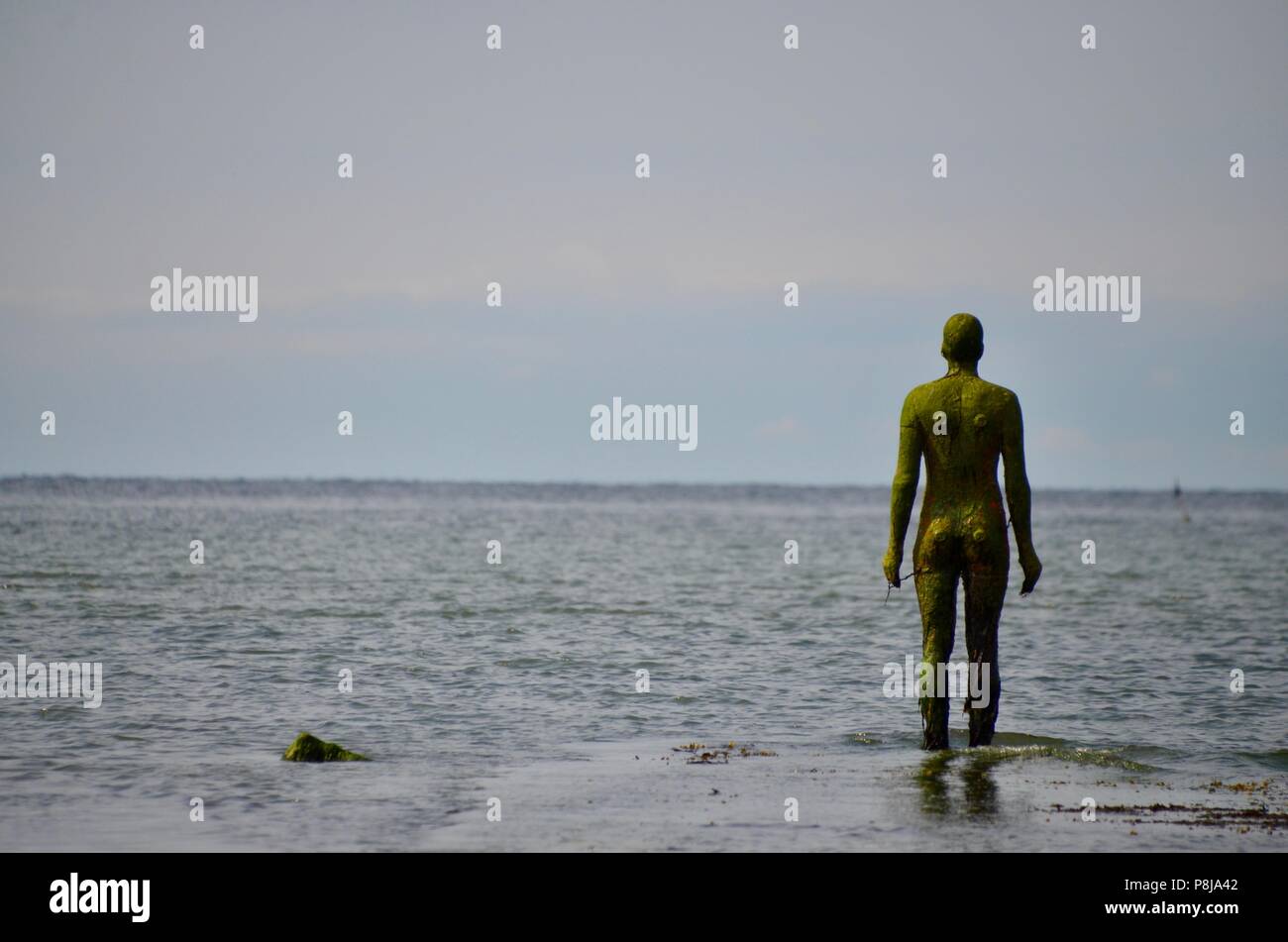 Anthony gormley ein anderes Mal Statue in Margate Turner Contemporary Art Gallery kent UK Stockfoto