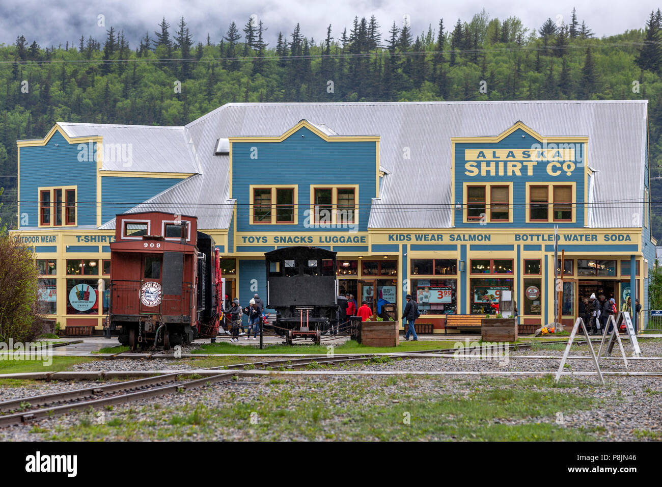 Skagway, Alaska, United States, USA, Dienstag, 22. Mai 2018. Stockfoto
