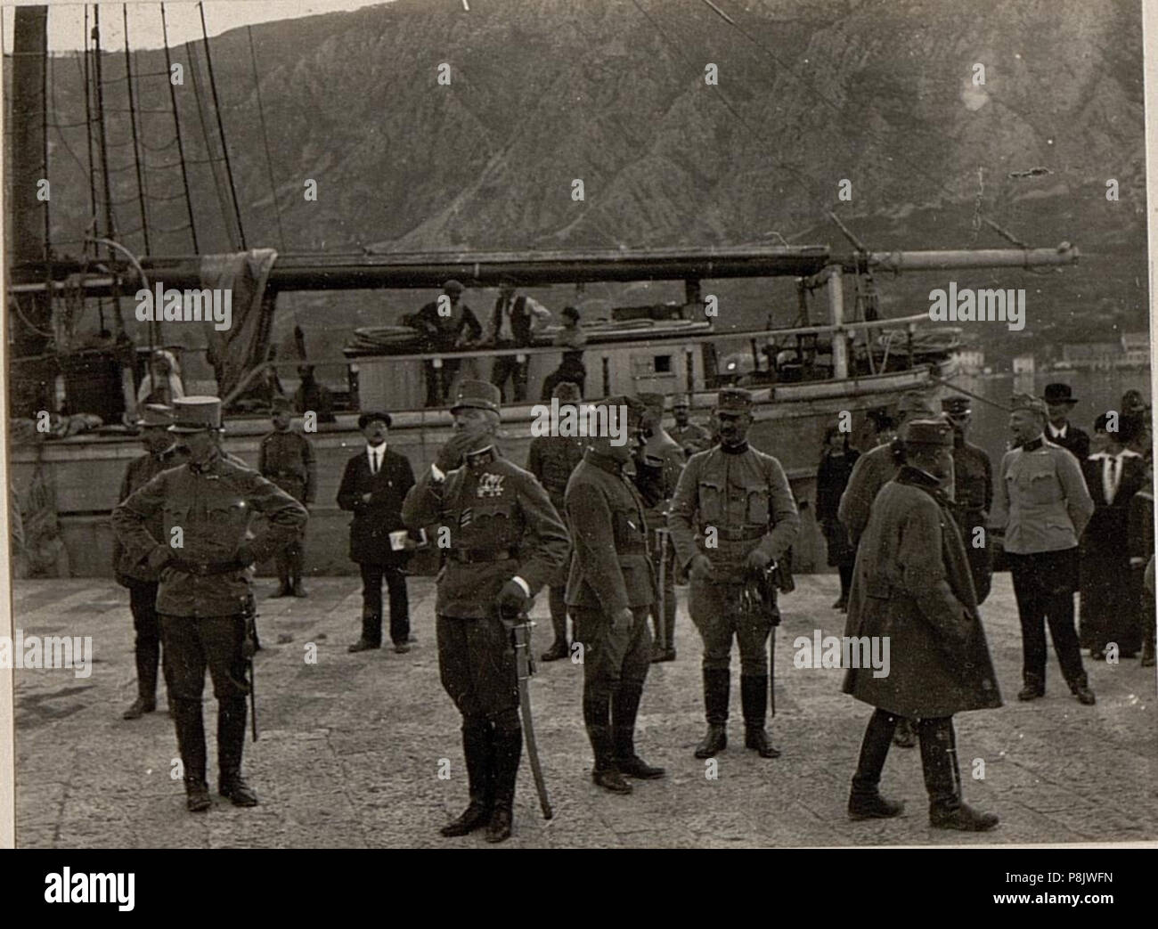 576 Der Abdahrt von Cattaro. Aufgenommen in cattaro am 17. März 1916. (BildID) 15533270 Stockfoto