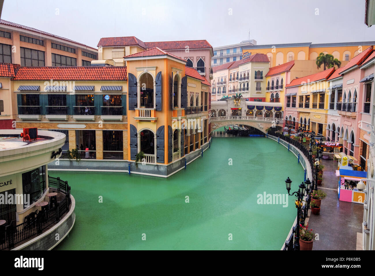 Venedig Canal Grande Shopping Mall, in Manila, Philippinen Stockfoto