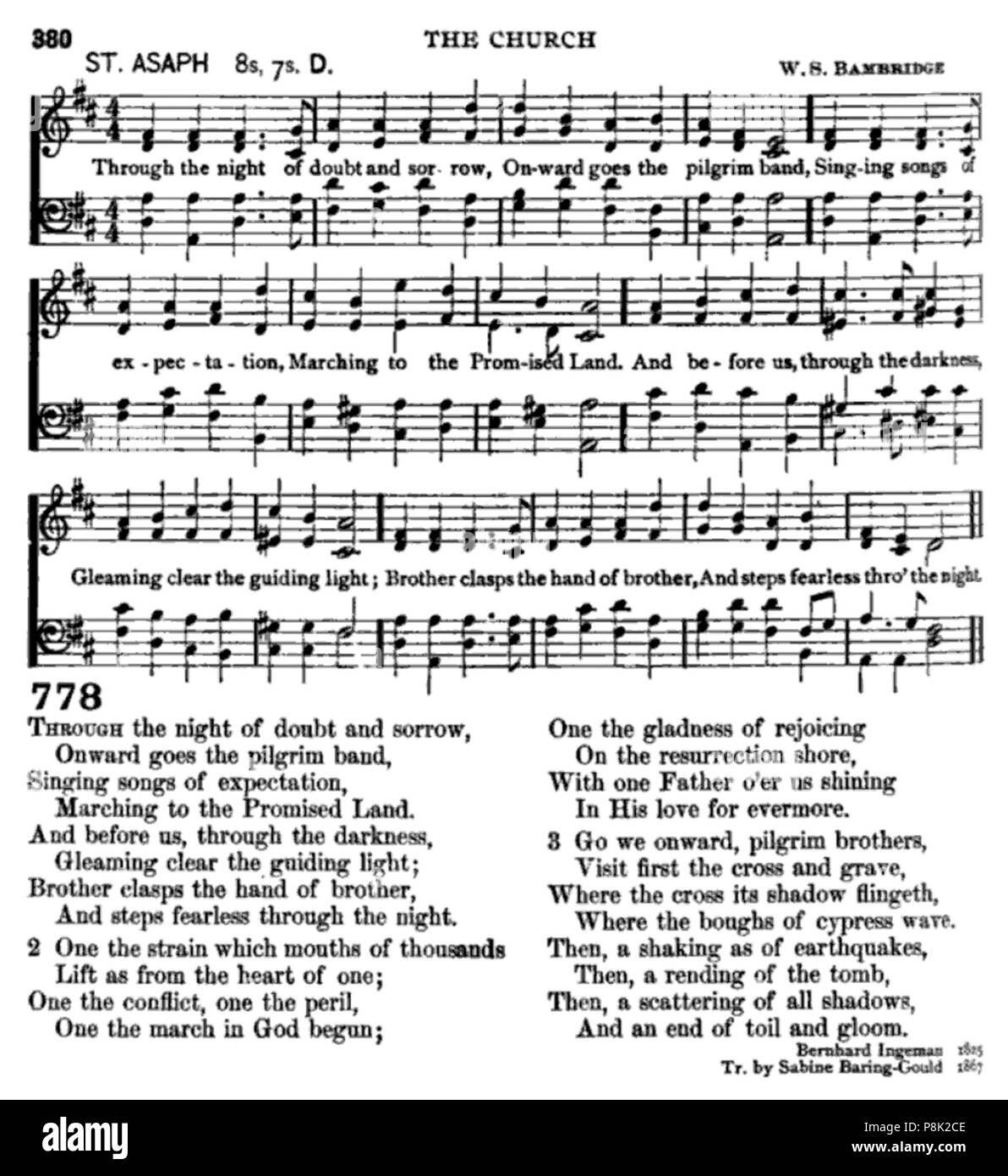 556 In der Nacht des Zweifels und der Trauer Stockfoto