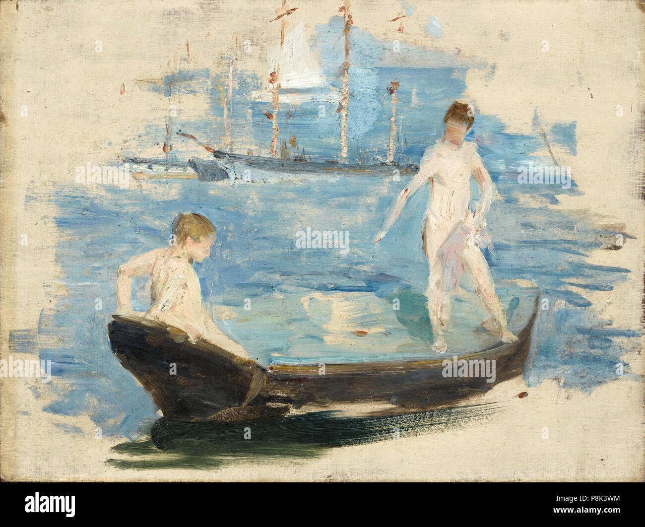 562 Henry Scott Tuke - Vorläufige Skizze für "August Blau" Stockfoto