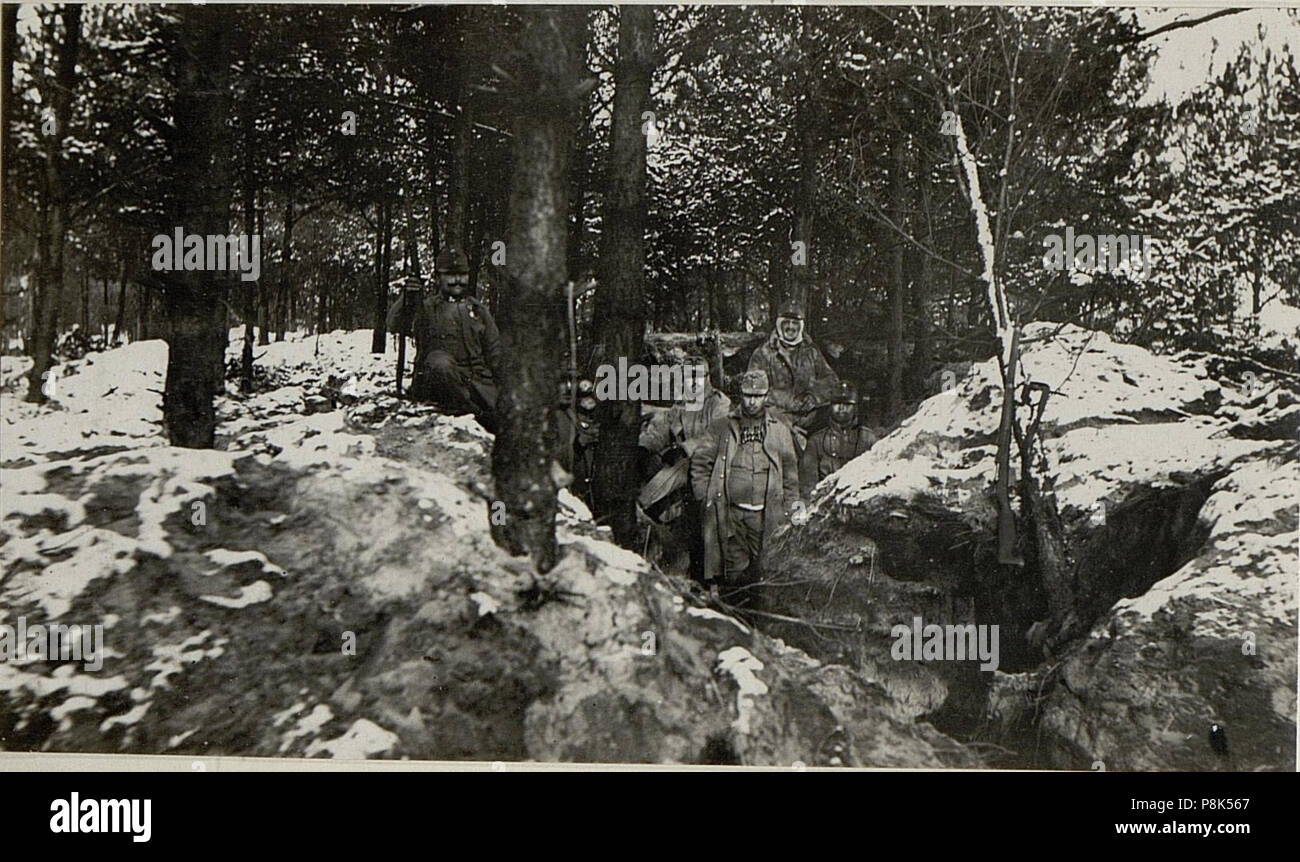 567 Unterkünfte der2-31 Fjbkomp. in der Stellung vor BildID Kotovice (15537738) Stockfoto