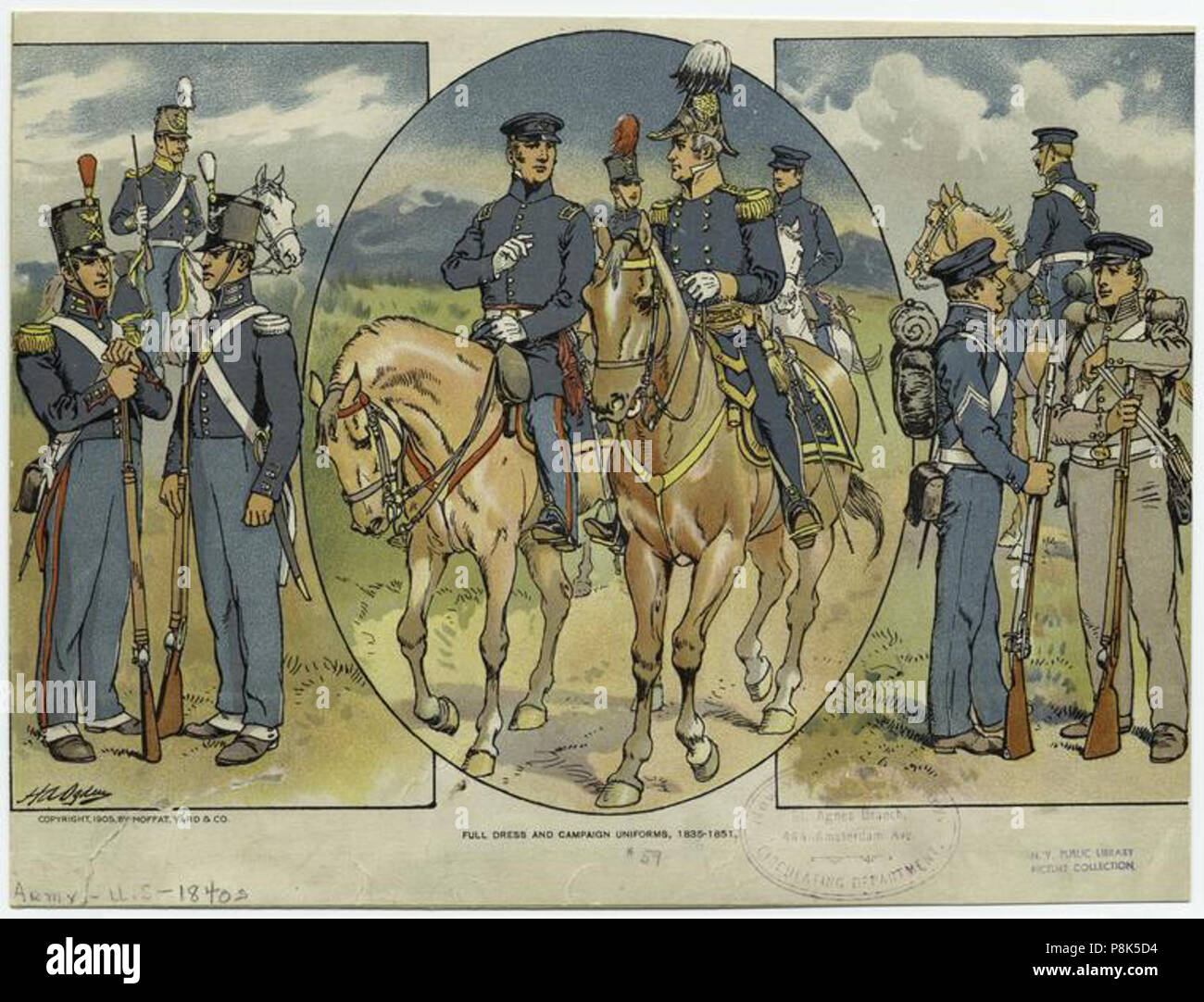 . 568 uns Einheitliche 1840 Stockfoto