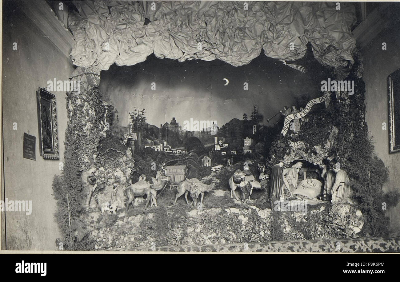 . 574 Vittorio, Weihnachtskrippe der deutschen Soldaten im Franziskaner-Kloster. (BildID) 15667724 Stockfoto . 574 Vittorio, Weihnachtskrippe der deutschen Soldaten im Franziskaner-Kloster. (BildID) 15667724 Stockfoto
