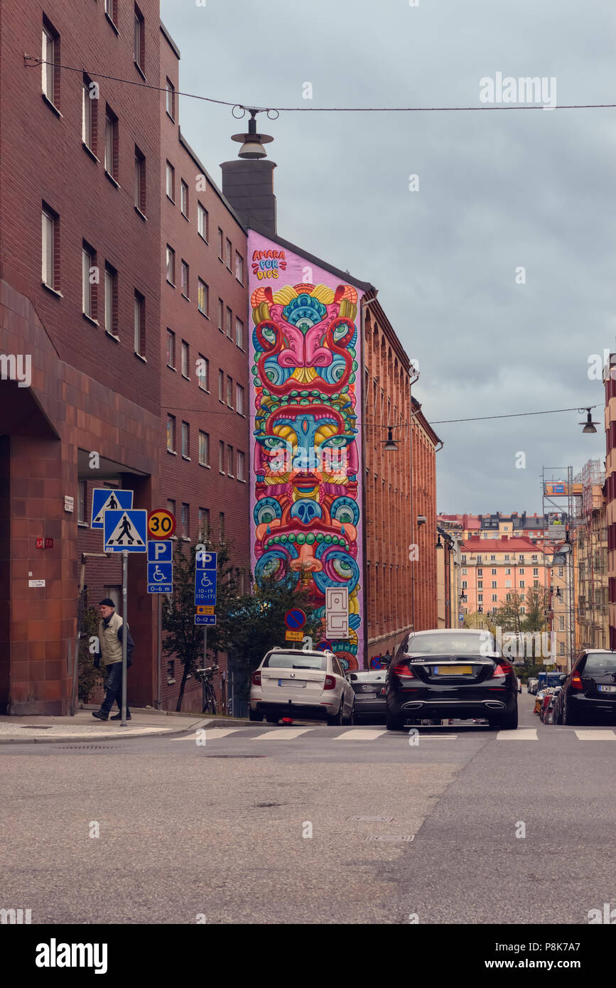 Stockholm Straße. Stockfoto