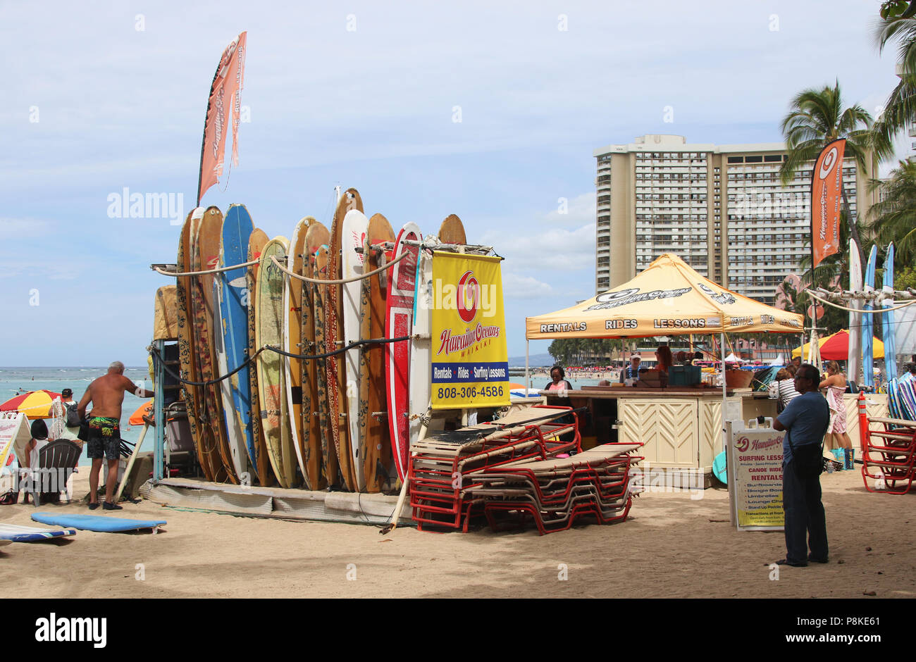 Surfbretter Fur Touristische Vermietung Durch Hawaiian
