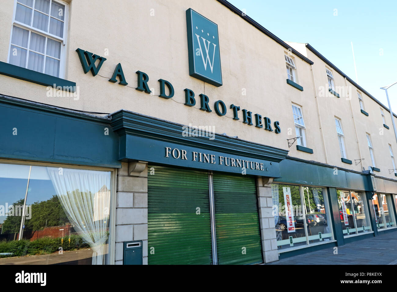 Ward Brüder Möbelhaus, Doncaster, 29-40 Waterdale, Doncaster, Yorkshire, England, UK, DN1 3EY Stockfoto