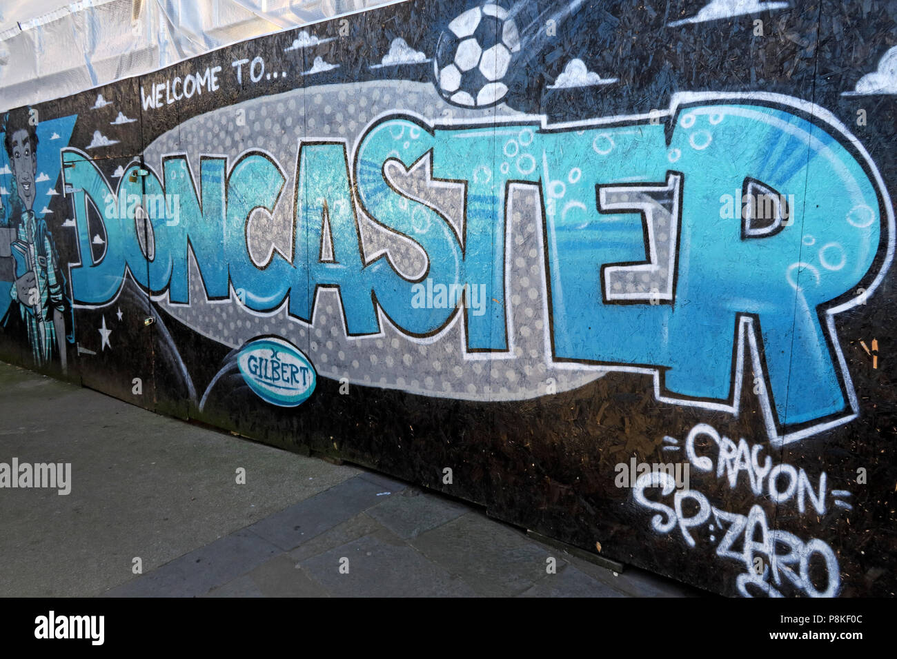 Nach Doncaster, South Yorkshire, England, UK Willkommen Stockfoto