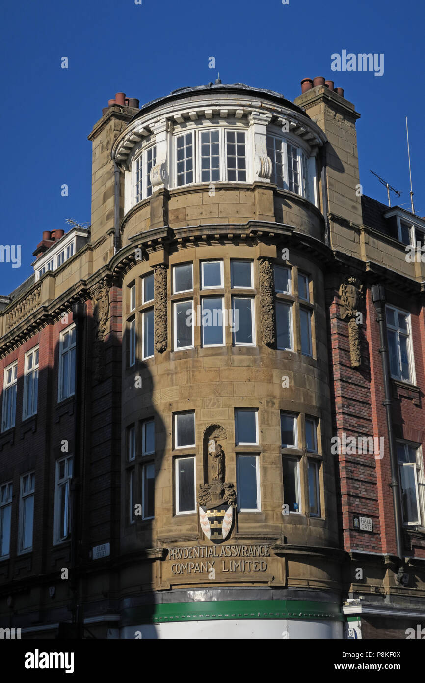 Prudential Assurance Gebäude auf Halle Tor, Doncaster, South Yorkshire, England, DN1 3NL Stockfoto