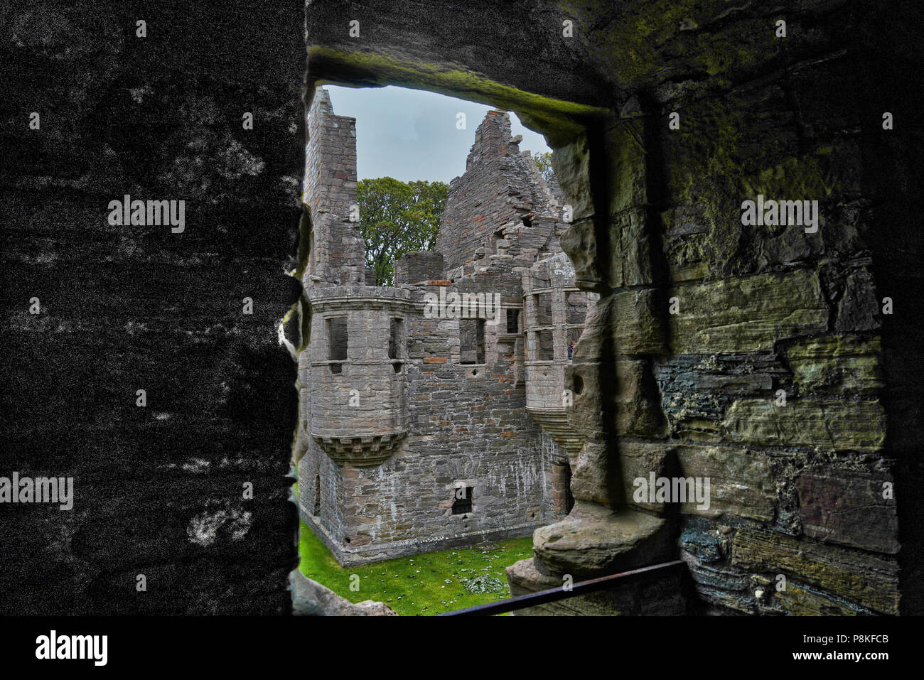 Earl's Palace in Kirkwall Schottland wurde von Patrick, Graf von Orkney gebaut. Sein Bau begann im Jahre 1607 Foto von Dennis Brack Stockfoto