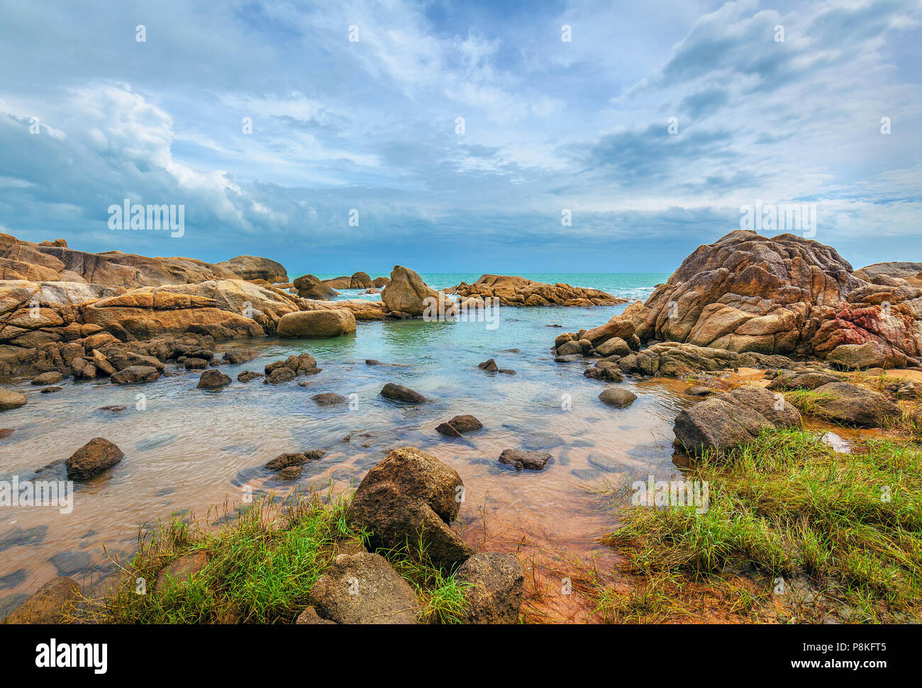 Am frühen Morgen auf der Insel Koh Samui in Thailand. Stockfoto