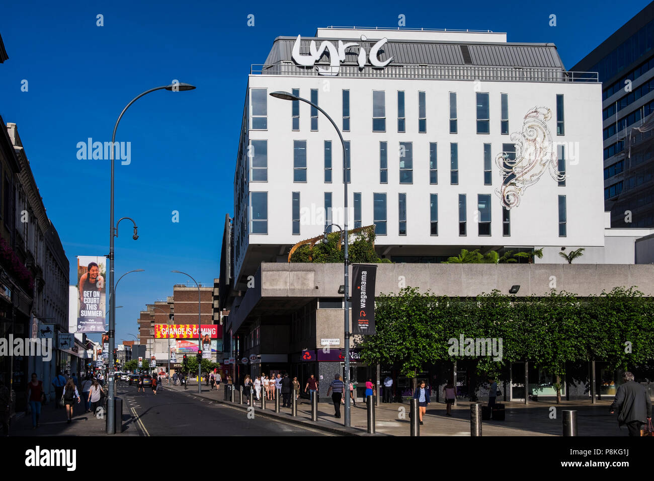 King Street Einkaufsviertel, Hammersmith, London, England, Großbritannien Stockfoto