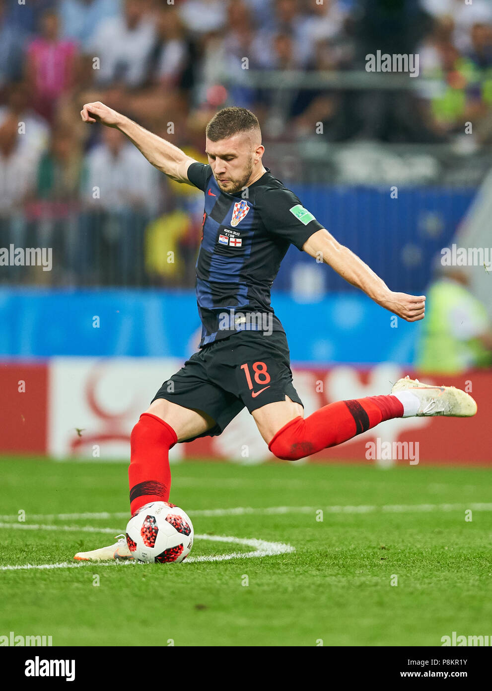 England Kroatien Fussball Moskau 11 Juli 2018 Ante Rebic Kroatien Nr 18 Antriebe Steuerungen Die Kugel Action Full Size Single Action Mit Kugel Vollen Korper Ganze Zahl Ausschnitt Einzelne Schusse Kugel Behandlung
