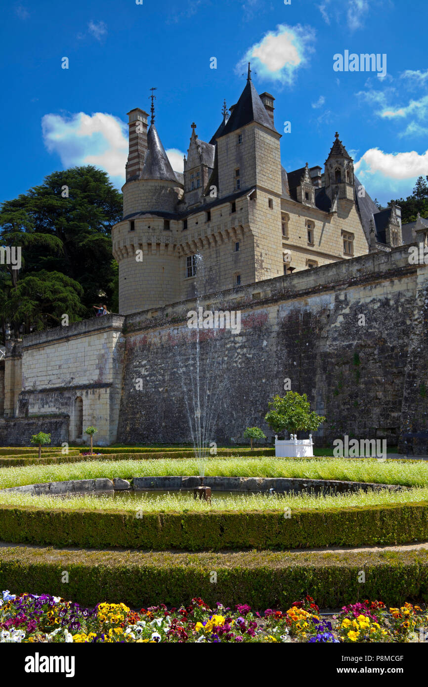 Usse Chateau, Indre-et-Loire, Frankreich, Europa Stockfoto