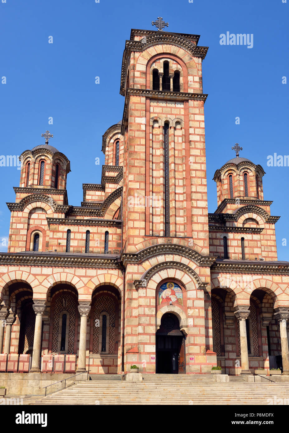 St Marks Kirche, Belgrad, Serbien Stockfoto