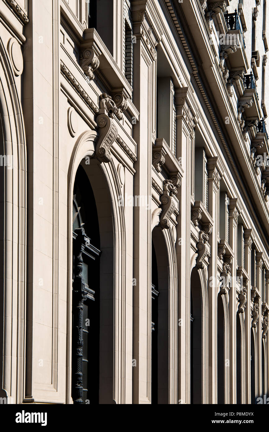 New York City/USA - 10.JULI 2018: Alte Gebäude in Brooklyn Heights Viertel in New York City Stockfoto