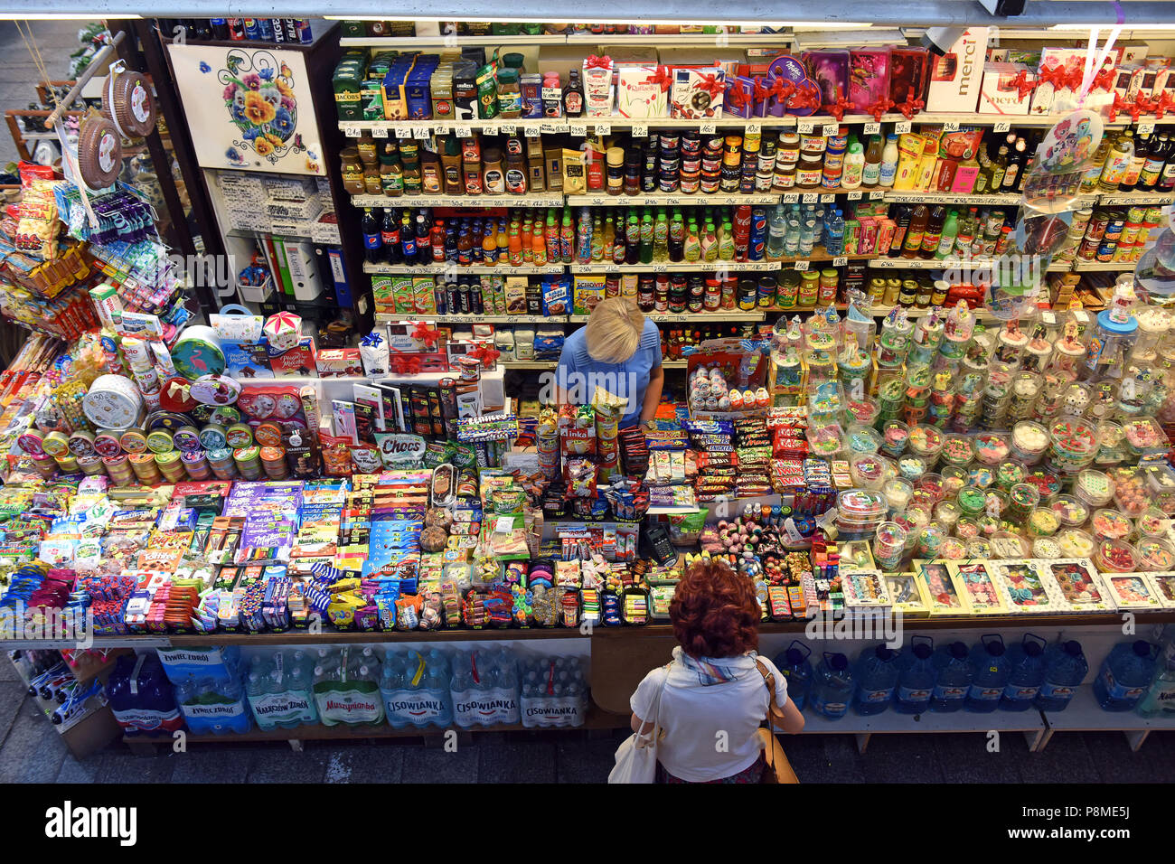 Wroclaw Markthalle süße stall Schlesien, Polen, Europa Stockfoto