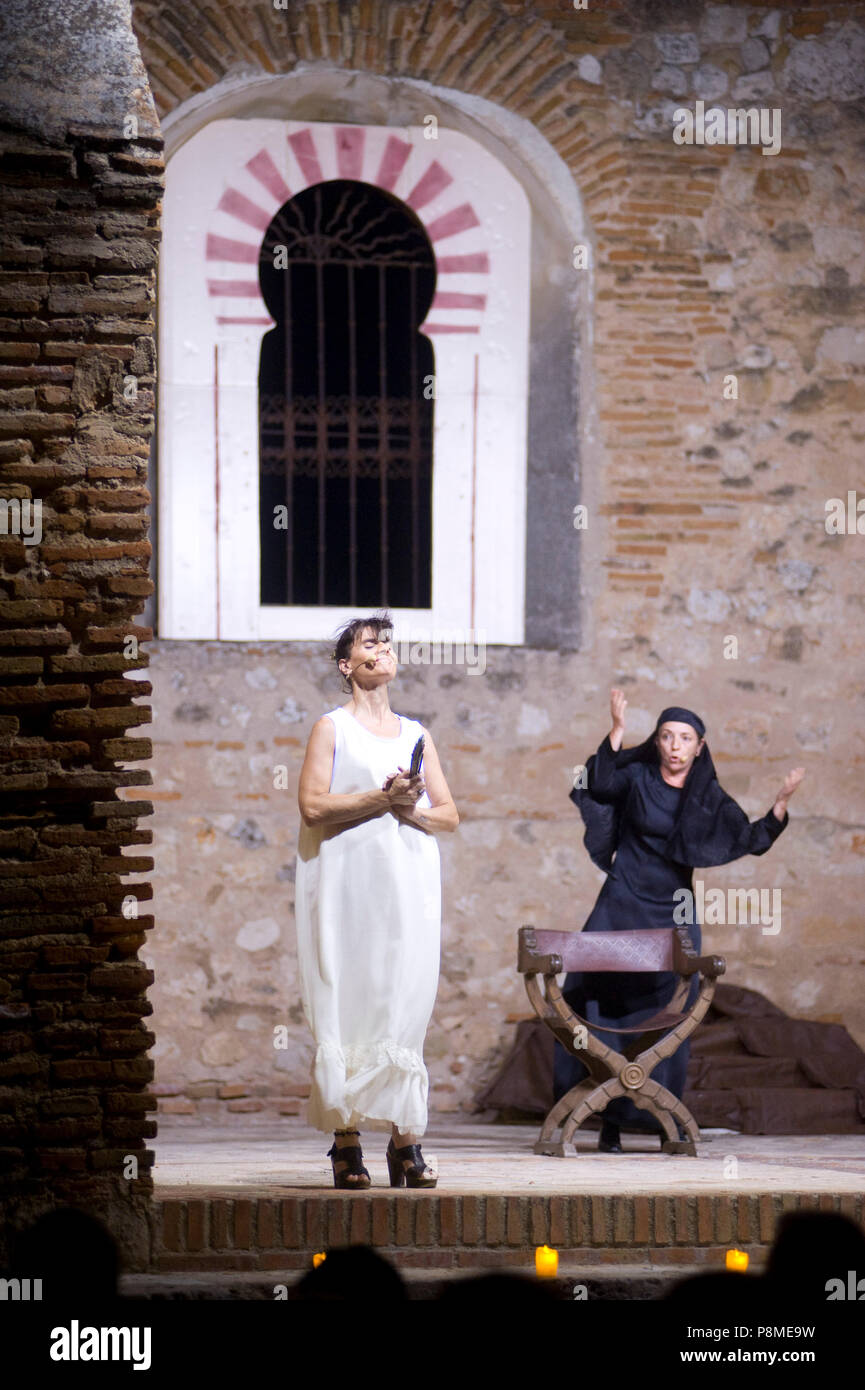 Mittelalterliches Fest im Hita, Guadalajara, Spanien. 7. Juli 2018. Stockfoto