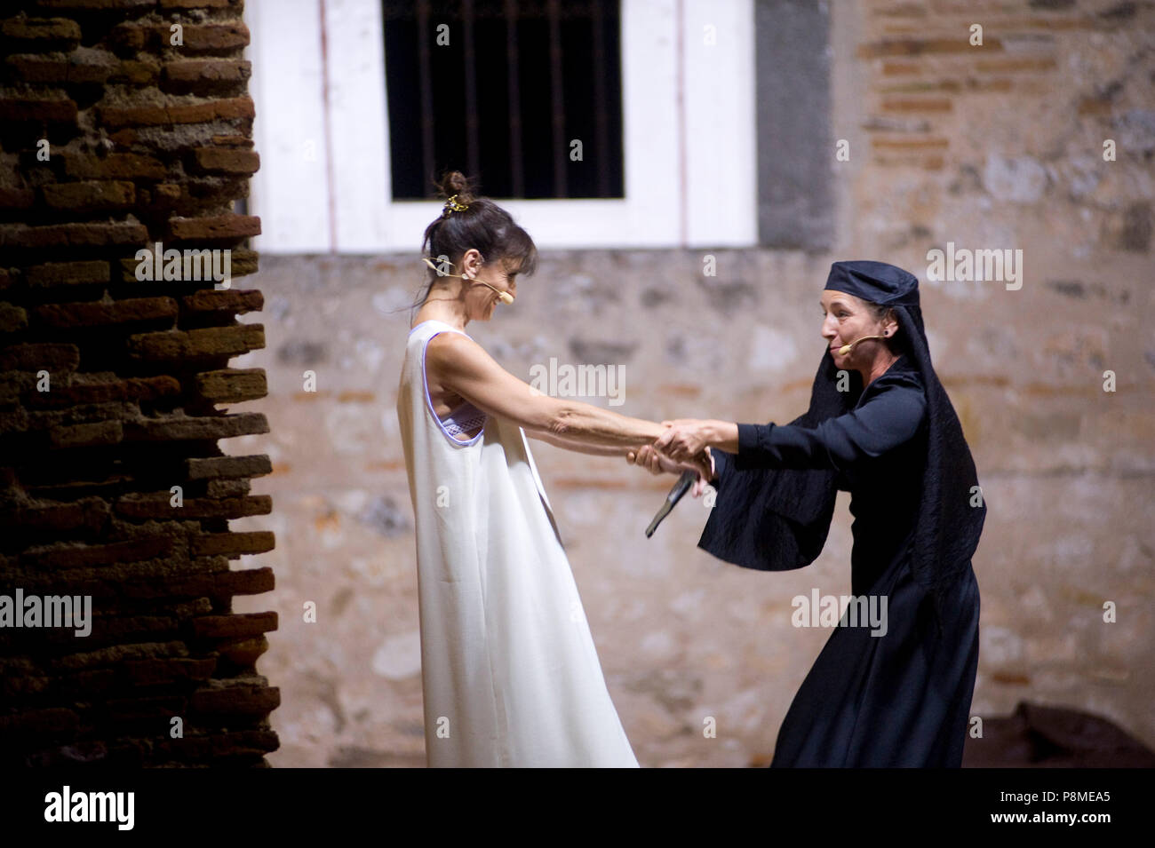 Mittelalterliches Fest im Hita, Guadalajara, Spanien. 7. Juli 2018. Stockfoto