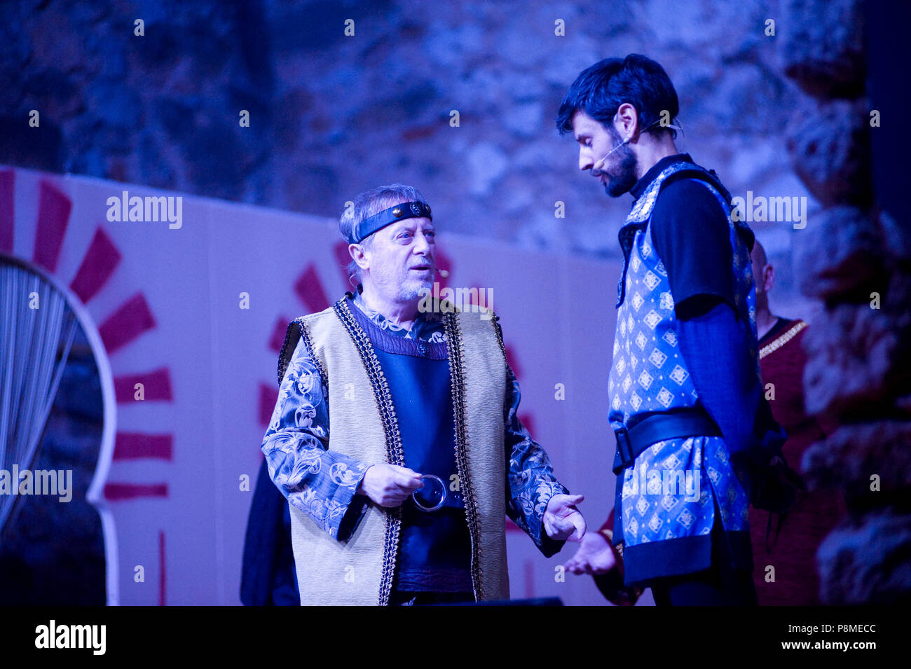 Mittelalterliches Fest im Hita, Guadalajara, Spanien. 7. Juli 2018. Stockfoto