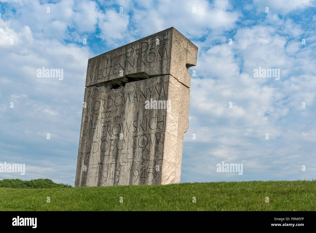 Plaszow Arbeits- und KZ-Gedenkstätte in Krakau, Polen Stockfoto