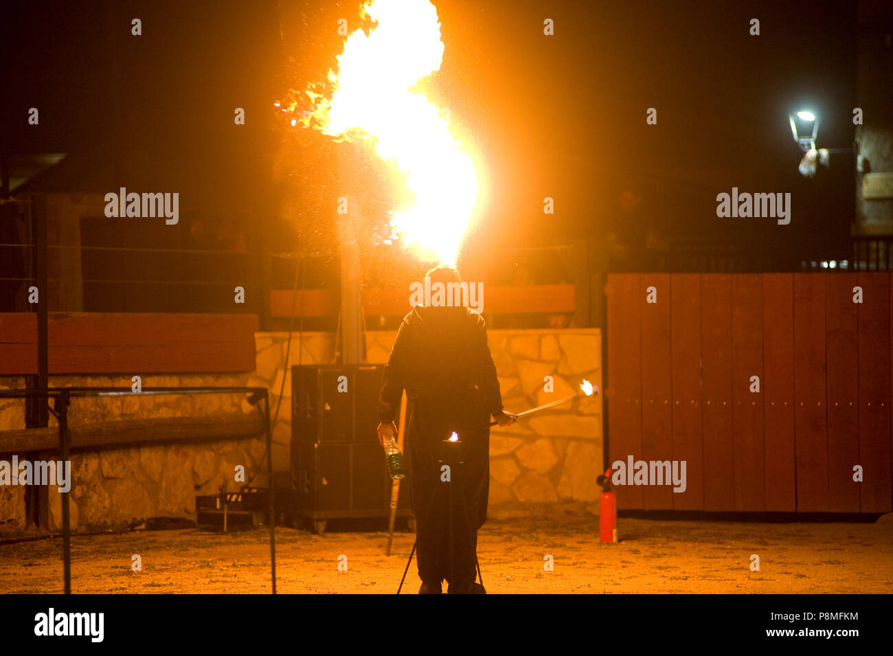 Mittelalterliches Fest im Hita, Guadalajara, Spanien. 7. Juli 2018. Stockfoto