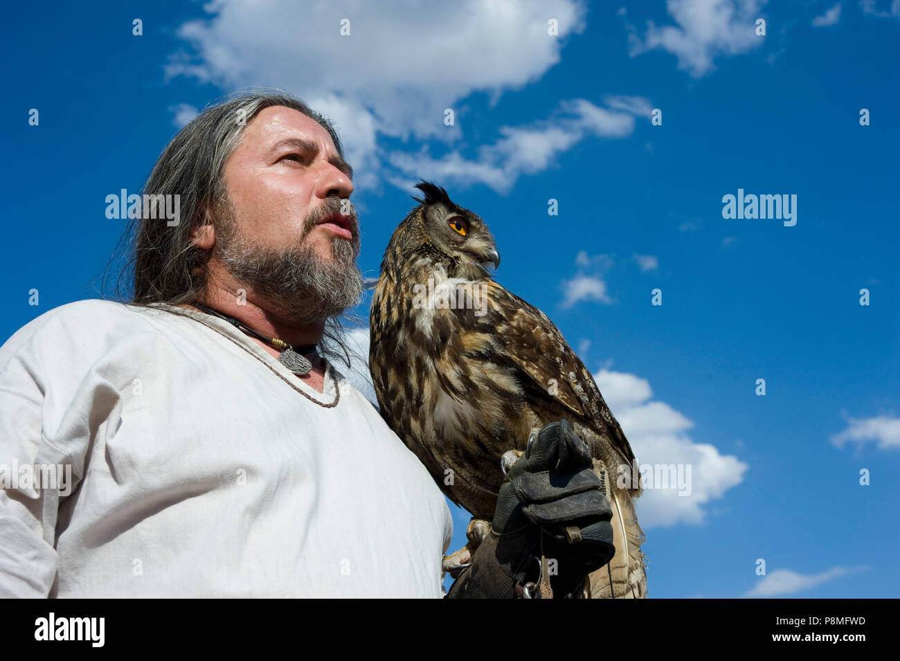 Mittelalterliches Fest im Hita, Guadalajara, Spanien. 7. Juli 2018. Stockfoto