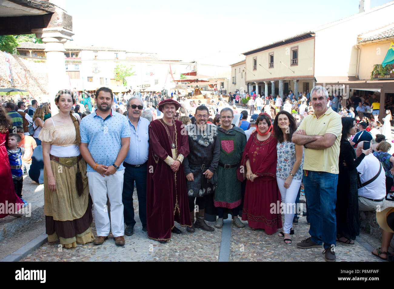 Mittelalterliches Fest im Hita, Guadalajara, Spanien. 7. Juli 2018. Stockfoto