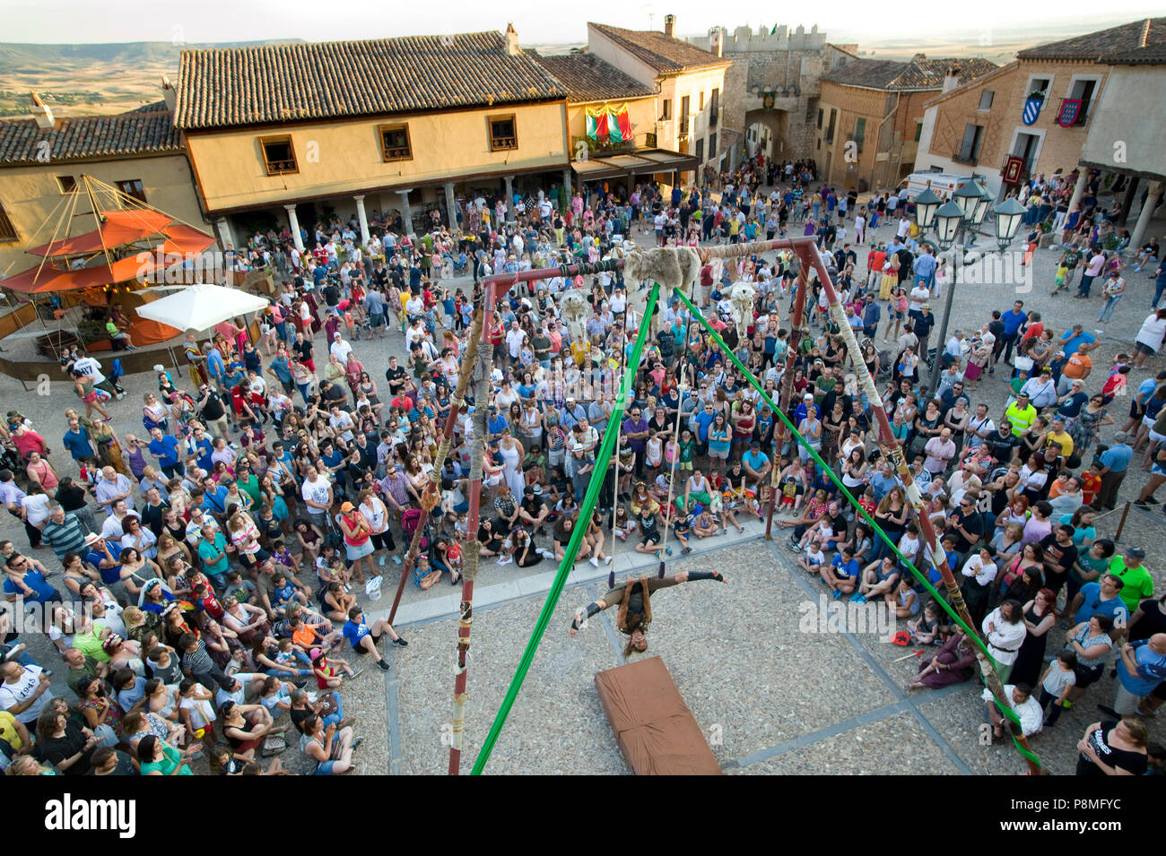 Mittelalterliches Fest im Hita, Guadalajara, Spanien. 7. Juli 2018. Stockfoto