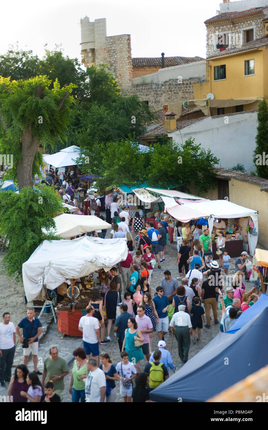 Mittelalterliches Fest im Hita, Guadalajara, Spanien. 7. Juli 2018. Stockfoto