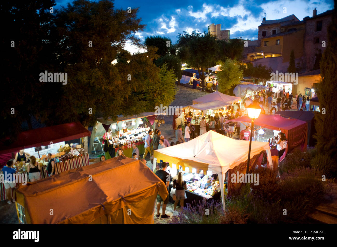 Mittelalterliches Fest im Hita, Guadalajara, Spanien. 7. Juli 2018. Stockfoto