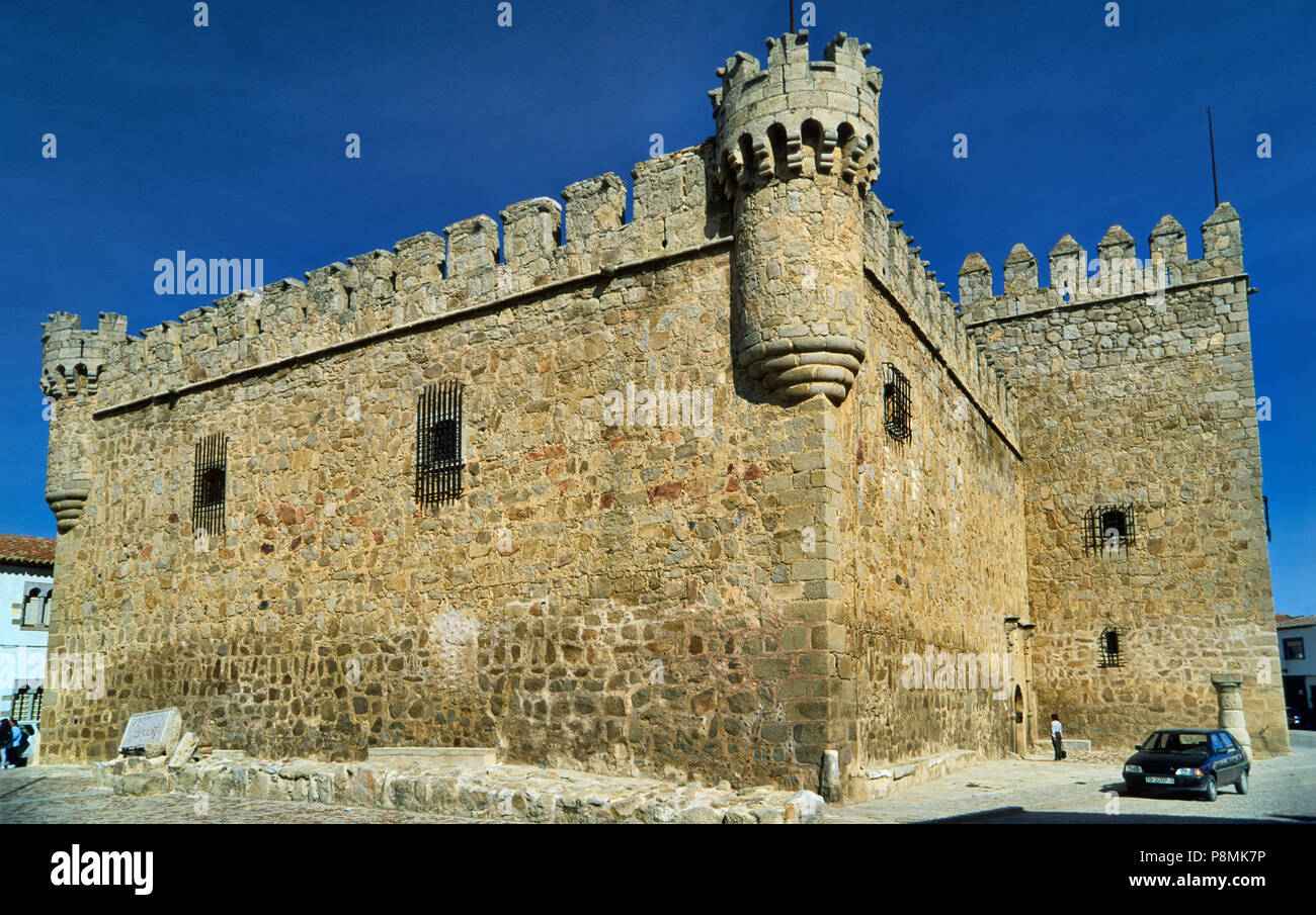 Burg von Perez de Guzman im Stadt Zentrum von Orgaz, Provinz Toledo, Kastilien-La Mancha, Spanien Stockfoto